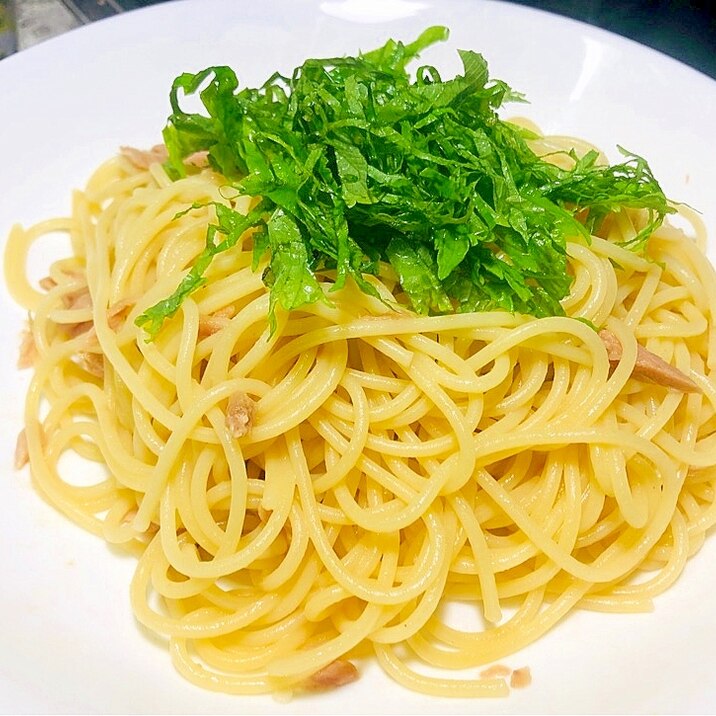 混ぜるだけ大葉ツナパスタ